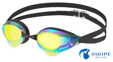 View Swim SWIPE V230-ASAMC Blade Orca Mirror - Adult Racing Goggle
